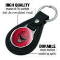 thumbnail image 5 of Power Rangers Red Ranger Helmet Black Leather Keychain, 5 of 5