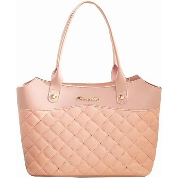 HMSHA Ladies Tote Bags Handbag for Women Simple PU Leather Top Handle Handbags Work Shopping Bags for Women with Zip