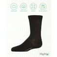 thumbnail image 6 of MeMoi Kids' Basic Cotton Blend Crew Socks, 10, Black, 6 of 12