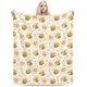 thumbnail image 1 of Manta de abejas y flores amarillas, manta de franela suave y ligera y esponjosa con diseño de abejas para decoración de sofá, cama, manta de 80 x 60 pulgadas con diseño de abejas, 1 of 7