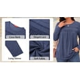 thumbnail image 6 of WellSize Plus Size Women Blouses Lace Long Sleeve Boho Tops Crew Neck Fall Shirts Trendy Tunic Blouses, 6 of 9