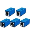 thumbnail image 1 of GFDYREE RJ45 Coupler, Cat6 RJ45 Coupler Ethernet Extension, Network Connectors for Cat7/Cat6/Cat5e/Cat5 Ethernet Cable - Network Cable Coupler Female to Female (Blue-5 Pack), 1 of 7