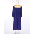 thumbnail image 4 of RUNQHUI Unisex Adult Choir Robe for Church Baptism V-neck Long Sleeve Christian Priest Robe Graduation Gown Costumes Blue XL, 4 of 7