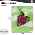 thumbnail image 4 of Stupell Industries Contemporary Glimmer Strawberry on Green Canvas Art, 30 x 40, by LISH Creative, 4 of 8