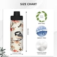 thumbnail image 4 of 18oz Sports Insulated Kettle Double Wall Vacuum Insulated Water Bottle With Leak Proof Flip Lid For Gym Outdoor Commuting Camping Bird (6), 4 of 9