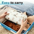 thumbnail image 4 of Estuche de viaje acolchado Unique Bargains compatible con Dyson, bolsa de tocador para herramientas de rizador de cabello y accesorios, estuche colgante con gancho 1 Pc Beige, 4 of 7