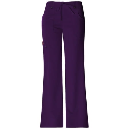 

Dickies Xtreme Stretch Scrubs Pant for Women Mid Rise Drawstring Cargo 82011