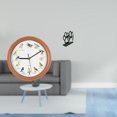 thumbnail image 2 of Reloj de pared,Reloj de pared con pájaro cantor Relojes de pared con pájaros,Servilletero de hierro,Servilletero con forma de pata,color negro,Dispensador de toallas de papel con estante para, 2 of 8