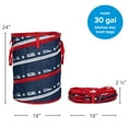 thumbnail image 4 of Camco Life Is Better at the Campsite Pop-Up Utility Container, 30-Gallon, Patriotic, 4 of 11
