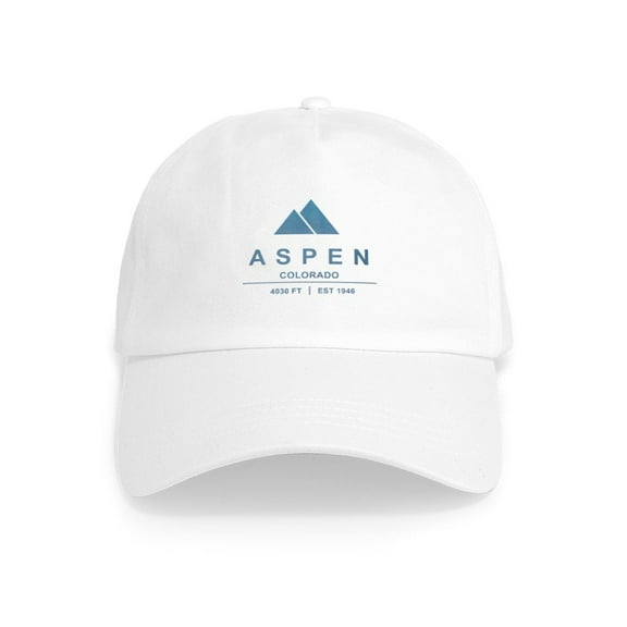 CafePress - Aspen Ski Resort Colorado - Adjustable 100% Brushed Unisex Casual Cotton Baseball Cap, Beige, 1