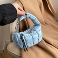 thumbnail image 4 of Bolsa de nubes de moda de mujeres con bolso de acolchado plisado en colgante, 4 of 9