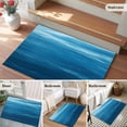 thumbnail image 5 of Blue Sea Washable Area Rug 2x3 111 Abstract Natural Undersea Gradient Ocean Low-Profile Area Rugs with Non Slip Backing Indoor Floor Carpet for Entrance Living Room Bedroom Home Office, 5 of 9
