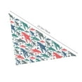 thumbnail image 6 of Bingfone Colorful Shark-Washable Dog Scarf Triangle Adjustable Puppy Bandana Bib Handkerchief For Medium Large Dog Cat, 6 of 9