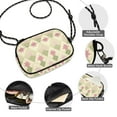 thumbnail image 3 of FORMRS Mini Crossbody Bag for Women Adjustable Shoulder Rope Travel Casual Phone Purse, Pastel Green Geometric, 3 of 7