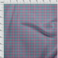 thumbnail image 3 of oneOone Polyester Lycra Teal Blue Fabric Madras Check Sewing Material Print Fabric By The Yard 56 Inch Wide, 3 of 4