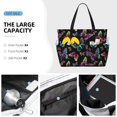 thumbnail image 2 of Wukai Rainbow Butterflies Print Zipper Bag,large Beach Tote Bag,Waterproof Sandproof Bag,Grocery and Picnic Tote Travel Bag, 2 of 5
