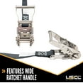 thumbnail image 3 of 1" x 10' Black Ratchet Strap w/ Stainless Steel Ratchet & S-Hooks -, 3 of 7