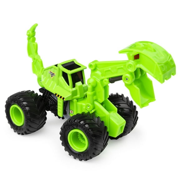 Monster Jam, Official Digz Dirt Squad Excavator Monster Truck with Moving Parts, 1:64 Scale Die-Cast Vehicle