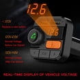 thumbnail image 3 of Transmisor FM Bluetooth para automóvil, kit de adaptador de radio inalámbrico Bluetooth 5.0 para automóvil con llamadas manos libres, soporte para reproductor de música, 3 of 5