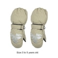 thumbnail image 2 of Inteprter 5 pares de manoplas para niños, impermeables, con gancho, suministros de esquí, diseño elástico, cómodas actividades al aire libre para Suministros térmicos beige Inteprter HA059232-06B, 2 of 5