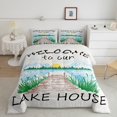 thumbnail image 1 of Erosebridal Lake House Bedding Queen Comforter Set, Rustic Farmhouse Down Comforter, Nature Scenery Decor, Reversible 3pcs, 1 of 7