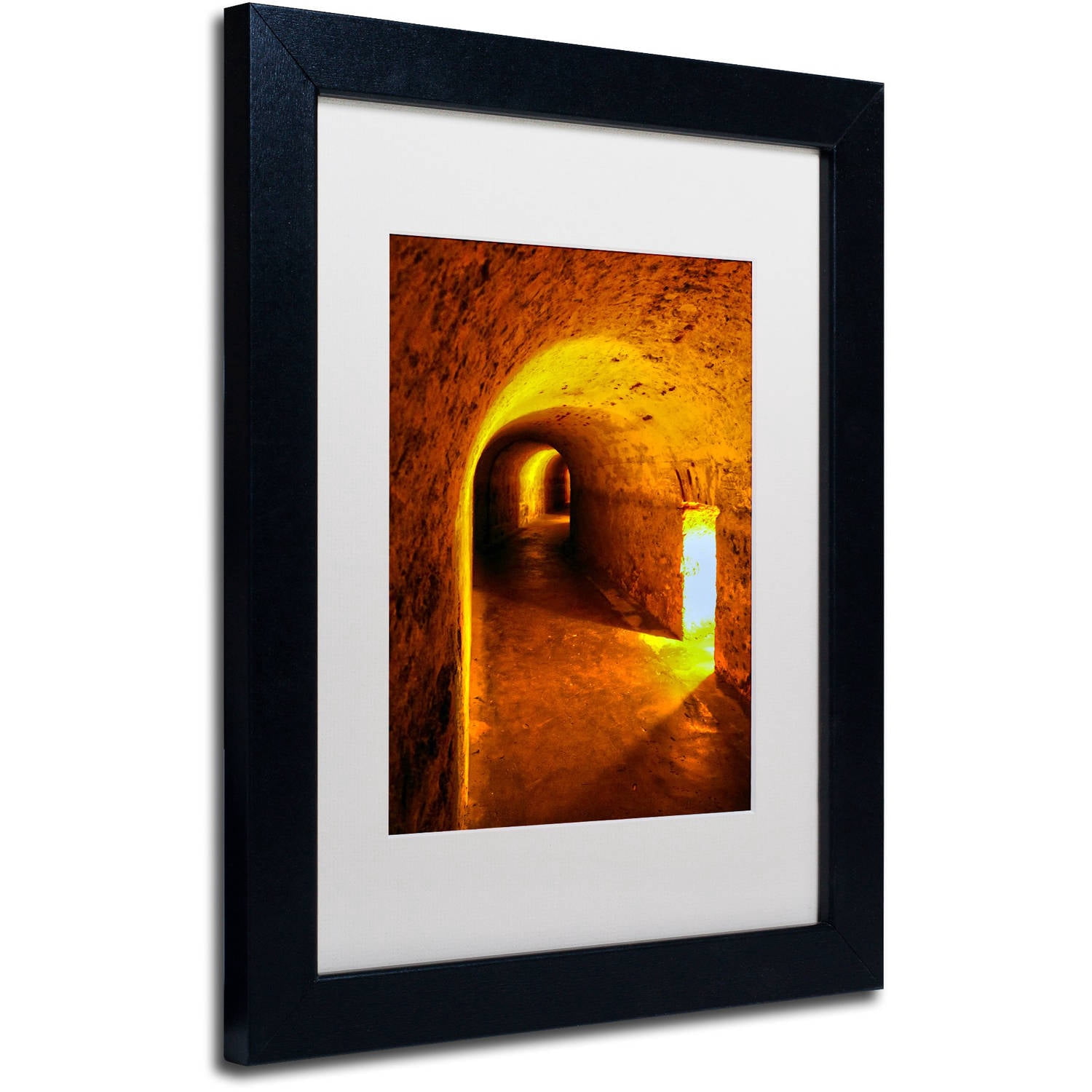 Trademark Fine Art "Castillo San Cristobal 2" Canvas Art by CATeyes, White Matte, Black Frame