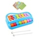 thumbnail image 4 of Juguete de aprendizaje musical juguete educativo preescolar regalos de cumpleaños Piano de juguete interactivo 2 en 1 bebé Piano xilófono de juguete Azul, 4 of 9