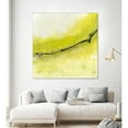 thumbnail image 2 of Giant Art 54x54 Lime Poppy Fine Art Giant Canvas Print in Yellow, 2 of 3