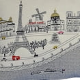 thumbnail image 3 of 24" White Paris Daylight Skyline Lumbar Decorative Pillow, 3 of 4