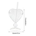 thumbnail image 6 of KGJQ Creative Heart-shaped Goblet with Straw, Personalized Glass Wine Juice Cup, Love Heart Stemware for Champagne Martini, Wedding Gift, 6 of 8