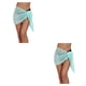 thumbnail image 2 of Guardurnaity Vestidos de playa Gancho de ganchillo sólido sexy Cintura alta Cubierta de de encaje Tipo de abrigo Buena elasticidad Fácil de combinar Azul S 2piezas, 2 of 6