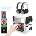 thumbnail image 5 of PS5 Game Organizer, Storage Stand for Nintendo Switch Accessories, Joy-Con Controllers, Pro Controllers, Headsets, Game Cards - White, 5 of 6