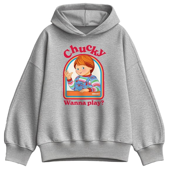 Chucky - Friendly, Wanna Play - Women's Oversized Fleece Hoodie Sweatshirt