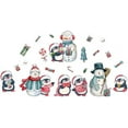 thumbnail image 2 of Colorful Christmas Theme Wall Decals Cartoon PenguinWall Arts Snowman Wall Decor Cartoon Wall Sticker, 2 of 9