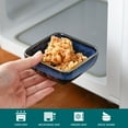 thumbnail image 3 of vancasso Stern, Blue 4-Piece Saucer Dish Set, Porcelain Snack Bowl, Square, 3 of 7