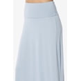 thumbnail image 5 of TheMogan Women's PLUS Casual Draped Jersey Foldable Waist Relaxed Long Maxi Skirt, 5 of 7