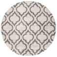 thumbnail image 4 of SAFAVIEH Hudson Louise Geometric Shag Area Rug, Ivory/Grey, 8' x 10', 4 of 9