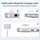 thumbnail image 3 of For MacBook 2m 140W Compatible with MagSafe 3 Braided Cord USB-C to Magnetic Charging Cable hwy, 3 of 5