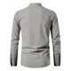 thumbnail image 5 of Mens Slim Fit Camisas de Manga Larga Cuello de Pie Suéter Blusa para Hombres, Camisas de Manga Larga Casual Elegante Color Sólido Superior, Suave Ligero de la Moda de Verano Tee, 5 of 7