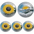 thumbnail image 2 of Bee Kind Positivity Commemorative Coin, Double-Sided Inspirational Bee Token with Kindness & Gratitude Message, Sunflower & Laurel Design, Unique Encouragement Gift for Women, Men, Friends (1pcs), 2 of 5