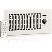 Register Booster Fan Fits 4' x 10' Register Holes, Smart Control Heating Cooling AC Vent Fan, 10-Speed Quiet Register Vent Booster Fans with Thermostat Control & Remote Control