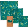thumbnail image 1 of Beeswax Food Wrap - Ocean Design, 3 Pack, 1 of 2