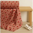 thumbnail image 4 of Soimoi Cotton Cambric Fabric Leaves & Strawberry Fruits Decor Fabric Printed Yard 56 Inch Wide, 4 of 7