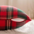 thumbnail image 6 of Plaid Christmas Throw Pillow Covers 12x20 Inch Red and Green Decorative Pillow Covers Set of 2 Accent Pillow Cases for Holiday Home Decor Cushion Covers Woven Fabric with Gold Thread, 6 of 6