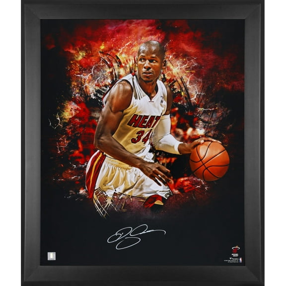 Ray Allen Miami Heat Framed Autographed 20 " x 24" In Focus Photograph - Fanatics Authentic Certified