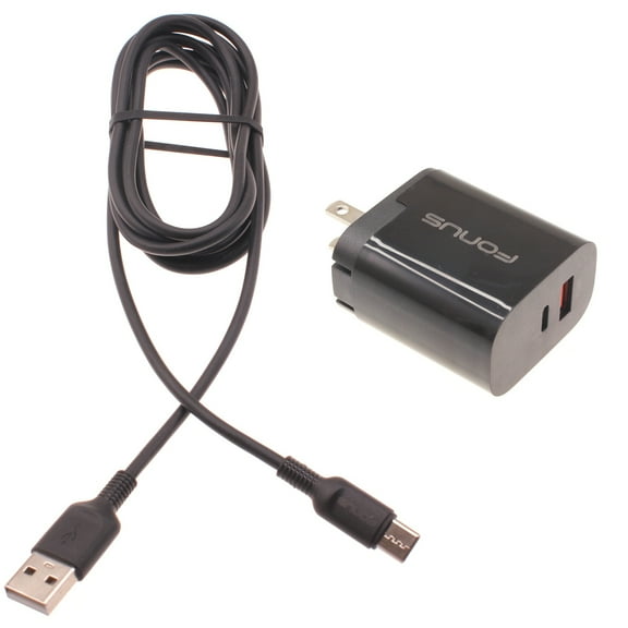 For TCL 30/40 XE 5G - 36W PD Home Charger, Fast Type-C 6ft Long Cable USB-C Power Cord QC3.0 Adapter Wall AC Plug for TCL 40 XE 5G, 30 XE 5G Phones