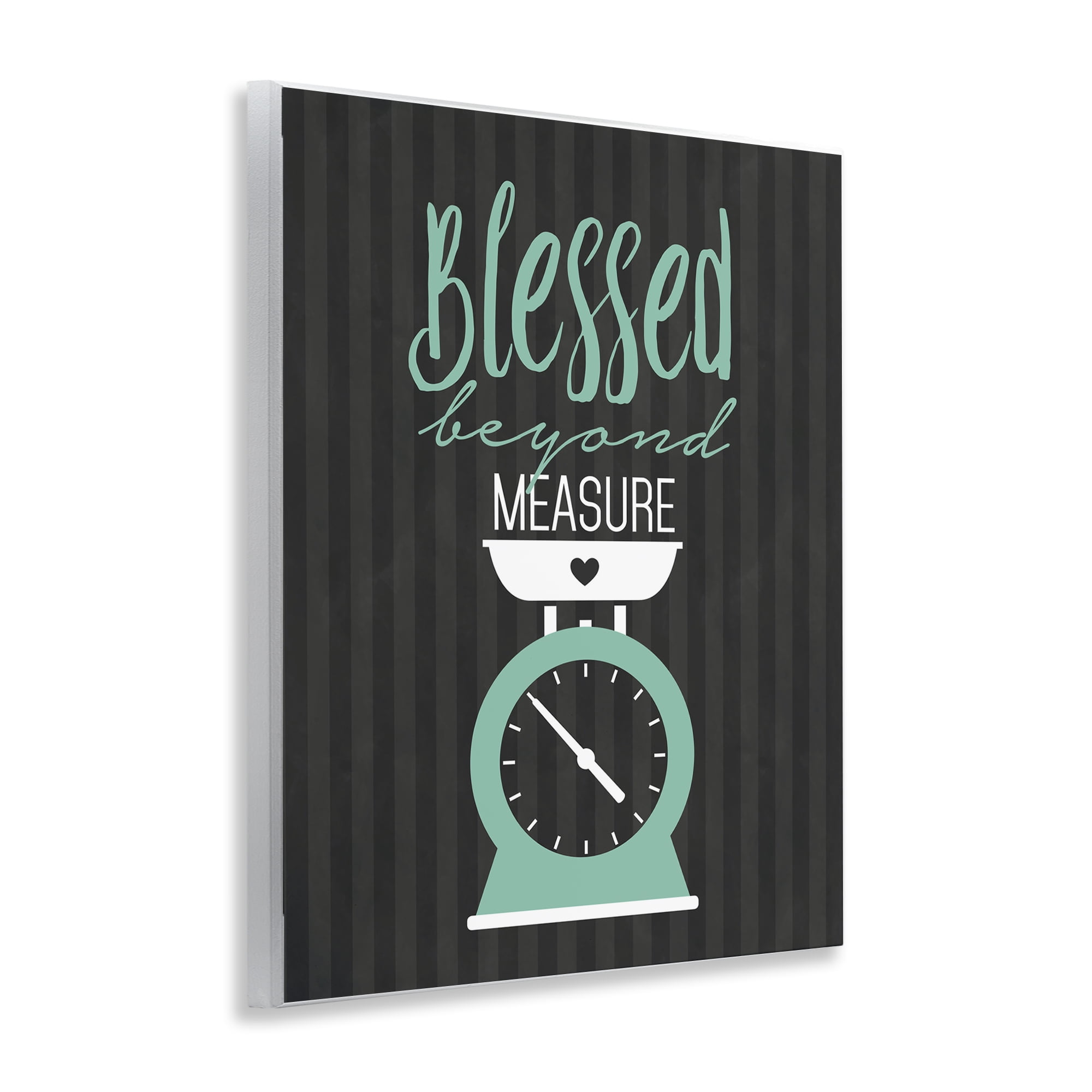 Blessed Beyond Measure Scale Wall Plaque Art, design by Lettered and Lined