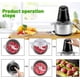 thumbnail image 5 of Procesador de alimentos eléctrico Nikou, picadora de carne de 2 l, picadora de verduras, picadora de ajo para cocina doméstica, enchufe de EE. UU., 5 of 7