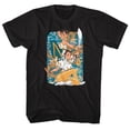 thumbnail image 2 of Street Fighter Dual Chun Li Black Adult T-Shirt, 2 of 3