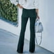 thumbnail image 4 of Women's Corduroy Flare Pants Elastic Waist Bell Bottom Trousers Fall Pants brown XXL, 4 of 4